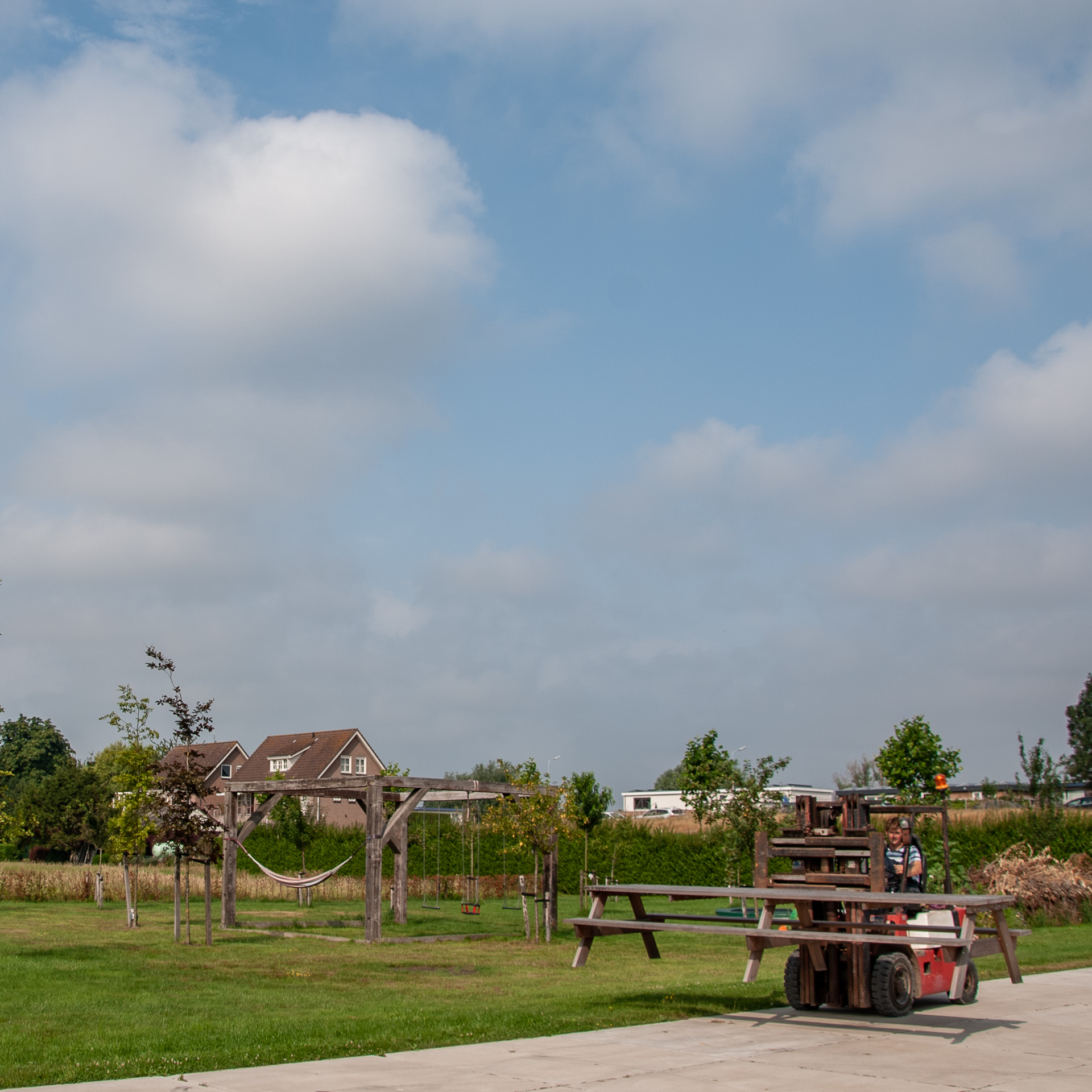Op maat gemaakte picknicktafel